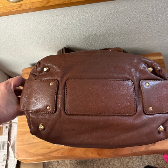 Chloe Iconic Angie Brown Leather Satchel Tote - Picture 5 of 7